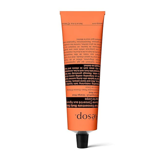 Aesop Rind Concentrate Body Balm | Lightweight, Fast-Absorbing Hydration with Pink Grapefruit, Orange Rind, Lemon Rind, Aloe Vera & Nut Oils | Bright Citrus Fresh Scent | 100 mL / 3.4 oz