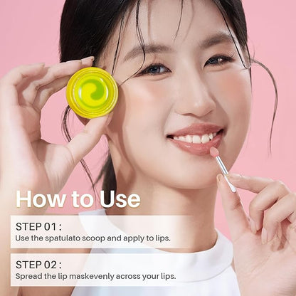 3-in-1 Dual-Color Sleeping Lip Mask Set – Blueberry, Grape and Lemon, Hydration & Repair for Dry Cracked Lips, Infused with Vitamin C, Lip Moisturizer for Nourishing Lips, 1.26 Fl Oz