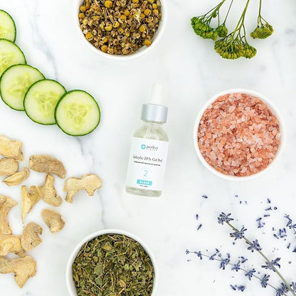 Salicylic Gel Chemical Peel - Enhanced with Green Tea Extract and Tea Tree Oil (20% Strength)