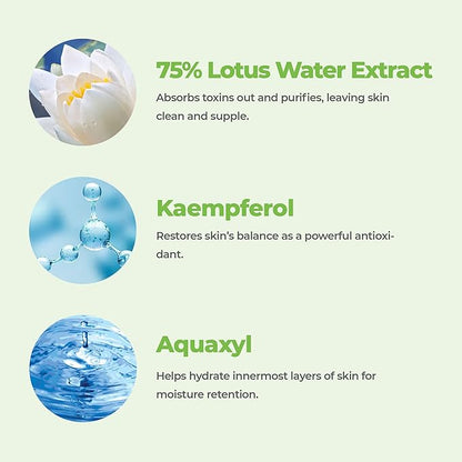 ROVECTIN Calming Lotus Water Cream (2.03 fl.oz, 60ml) Moisturizer + Aqua Hyaluronic Essence (6.08 fl.oz, 180ml) Facial Toner Bundle | Vegan Korean Skincare [2 Pack]