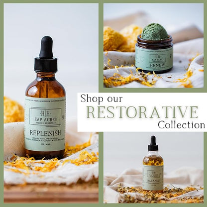 Emulsified Face Sugar Scrub, Organic squalane oil/Castor oil: Tremella Mushroom/Chamomile/Gotu Kola/Calendula/White Kaolin Clay, Manuka Honey-Gentle exfoliant-Dry/Sensitive/Mature skin (RENEW)