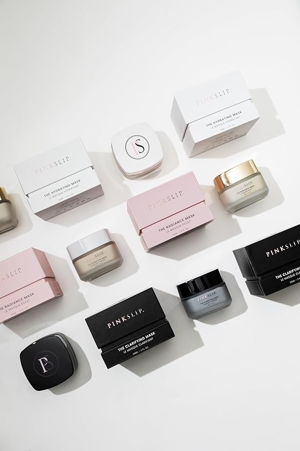 PINKSLIP Skin Face Mask Triple Bundle, Includes Clarifying, Radiance and Hydrating Masks, Pore Cleansing Minimizer, Natural Acne Treatment, Anti-Aging, Designed for all, Ideal for Brown and Tan Skin
