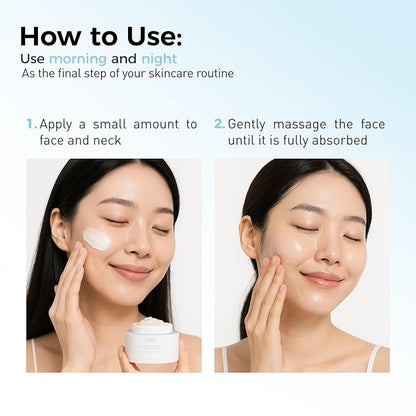 WNP Hyaluronic Acid Moisturizing & Firming Cream -4D Hyaluronic Acid, Aloe Vera,Peptides,Collagen,Ceramides Anti-Aging Face Moisturizer Vegan SkinCare for Fine Lines,Wrinkles Dry Sensitive Skin