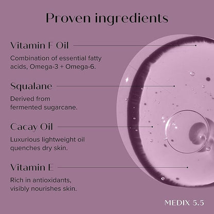 MEDIX Anti Aging Skin Care 3PC Set | Retinol Body Cream + Exfoliating AHA Glycolic Acid Foaming Face & Body Wash + Vitamin F Booster Serum, Wash + Treat + Hydrate Skincare Set