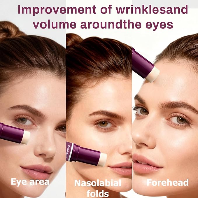 Calcium Volume Multi Balm Stick with Collagen & Natural Oils, Calcium Enriched Formula to Support Skin Firmness, Improve Elasticity & Plumpness, Multi-Action Hydrating Balm for Face, Neck Daily Use