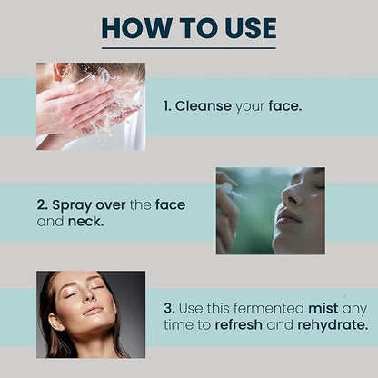 Marine Collagen Anti Aging Toner - Face Mist Hydrating Spray with Peptides, Unisex Skin Care Facial Toner, Reduces Redness, Wrinkles, Dry Skin Setting Spray | Green Tea & Aloe Vera Extract (4 Fl oz)