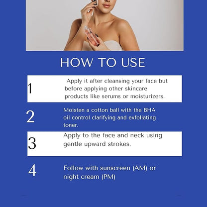 Hydrating Toner for Face, Refreshing Facial Mist with Witch Hazel, Rose Water, Salicylic & Glycolic Acid | A Zero Pore Cleanser, Helps Fade Dark Spots & Minimize Pores, Alcohol-Free Toner, 100 ml