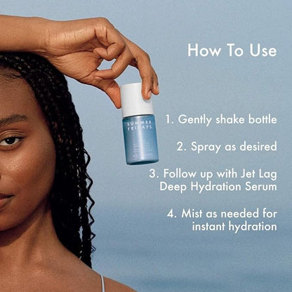 Summer Fridays Jet Lag™ Essentials - Mini Hydrating Skin Care Set With Jet Lag™ Mask, Eye Patches, Deep Hydration Face Serum & Hydration Mist - Travel Size Skincare Kit & Holiday Gift Set (4 Count)