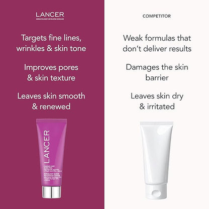 Lancer Skincare Caviar Lime Acid Peel On the Go, Retinol Facial Chemical Peel with Brightening Glycolic Acid, Travel Size, 0.5 Fluid Ounces