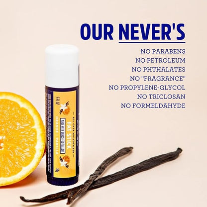 FATCO Fat Stick and All Purpose Moisturizing Stick for Dry Areas on your Face, Lips, and Body - Orange + Vanilla (2-Pack)