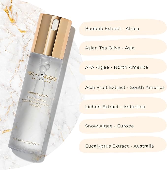 Bright Lights Toner 100 mL, Hydrating Toner for Face with Vitamin C and Hyaluronic Acid, Personal Care Face for Women and Men, Anti-Aging Skin Care Pore Minimizer for Face