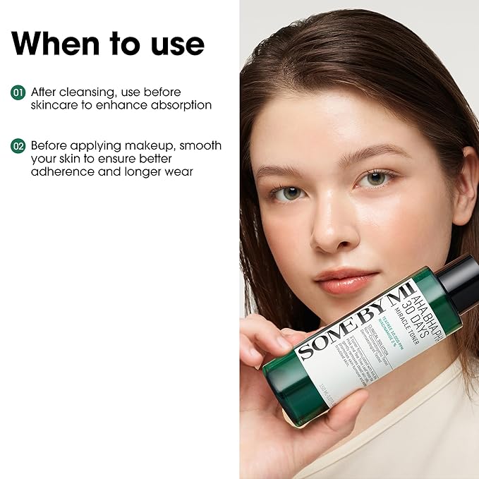 SOME BY MI AHA BHA PHA 30 Days Miracle Toner – Pack of 2 – Korean Salicylic Acid Exfoliating Face Toner for All Skin Types – Daily Pore Care & Oil Control with 2% Niacinamide – Korean Skin Care