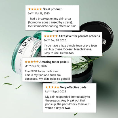 SOME BY MI AHA BHA PHA 30 Days Miracle Truecica Clear Pad – Pack of 2 – Korean Exfoliating Centella Face Toner Pads – Gently Clears Impurities, Refines Pores & Smooths Skin Texture – Korean Skin Care