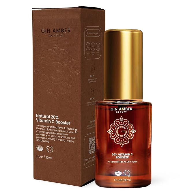 Gin Amber Beauty - Natural 20% Vitamin C Booster - Brightening