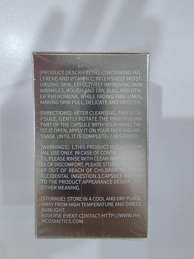 HKH Vitamin C Serum for Face: 48 Capsules Retinol Anti-Aging Wrinkle Repair Serum - Vitamin E Niacinamide Oil for Women - Daily Deep Skin Care for Fine Lines Smoothing Hydrating Brightening