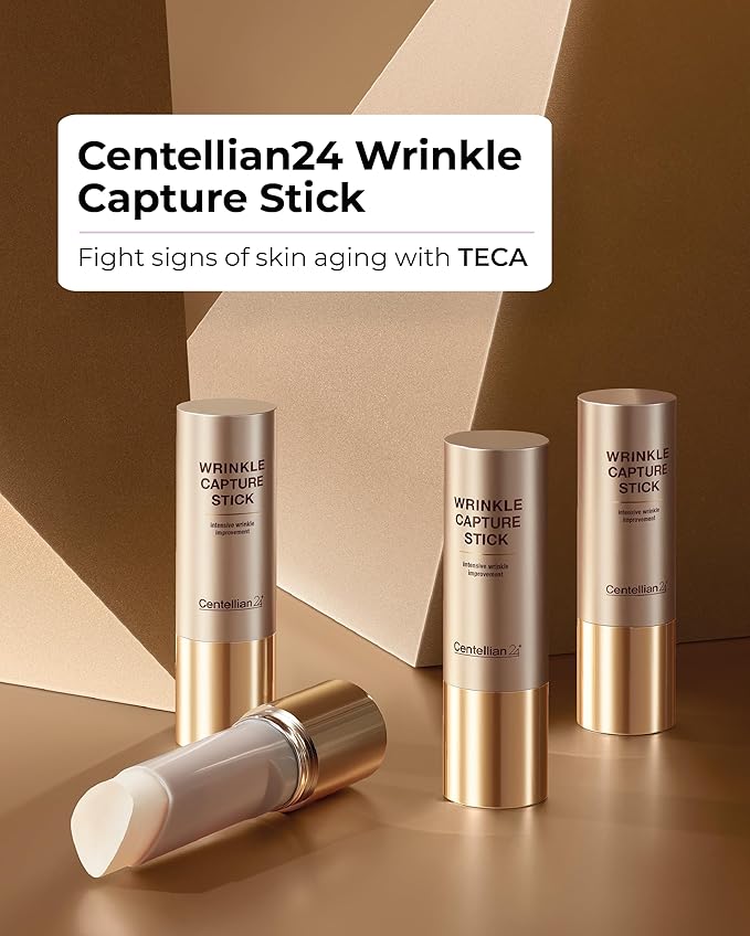 CENTELLIAN 24 Madeca Wrinkle Capture Stick (0.4oz) - Multi Balm Stick for Wrinkles & Fine Lines. Korean Skincare, Eye Cream & Moisturizer by Dongkook. Centella Asiatica, Ceramide, Collagen