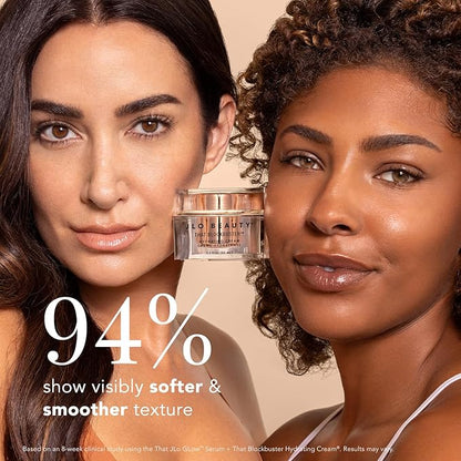 JLO BEAUTY Hydrating Face Moisturizer Cream, Hyaluronic Acid & Peptide Infused Skin Care, Moisturizer Face Cream for Women, Day & Night Formula to Visibly Smooth Fine Lines, That Blockbuster, 1.7 Oz