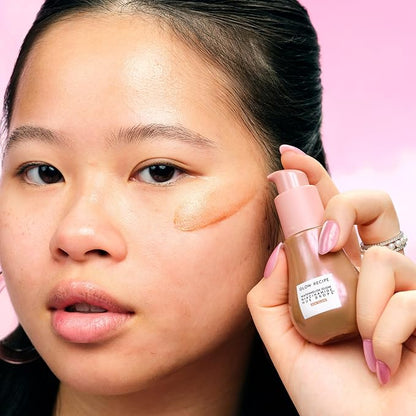 Glow Recipe Get Glowing With Me Kit by Katie Fang - PHA + BHA Face Toner & Gentle Face Exfoliant + Plum Plump Hyaluronic Acid Moisturizer Face Cream + Hue Drops Tinted Serum (3 Count)