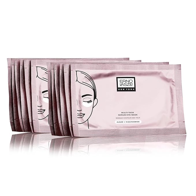 Erno Laszlo Multi-Task Serum Under Eye Mask, Hydrate and Nourish, Under-Eye Patches Improve Puffiness, Fine Lines and Dark Circles, Set of 6 Masks, 0.15 Fl Oz each - Wrinkle Patches