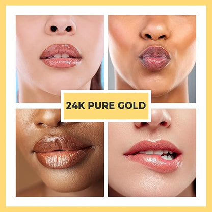 Too Be Beauty Lip Plumper Extreme, Lip Gloss with 24K Pure Gold, Youthful Lip Replenisher, Maximum Plump, Smoother and Extra Strength Lip Plumper, Visibly Volumizing and Anti-Aging Lip Moisturizer 5ml