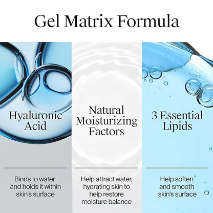 Neutrogena Hydro Boost Water Cream, 72 Hr Hydration for Normal/Extra Dry Skin, Fragrance Free, Face Moisturizer with Hyaluronic Acid, 1.7 oz. & Trial Size Hydro Boost Hydrating Gel Cleanser, 0.5 fl oz