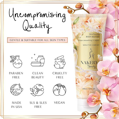 Nakery Neck Creams for Tightening & Firming Skin - Tightening Cream for Body & Face - Neck Firming Cream for Aging Skin - Neck Tightening Cream & Body Cream for Extremely Dry Skin - Seductive Comfort