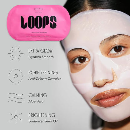 LOOPS Sculpt Set - Two Hydrogel Facemaks, Hydrogel Eye Mask, and Gua Sha