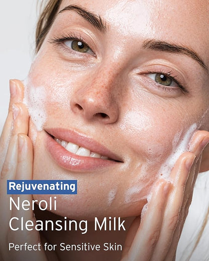 Kerstin Florian Rehydrating Neroli Cleansing Milk | Gentle Makeup Remover and Face Wash for Normal to Sensitive Skin (6.8 fl oz)