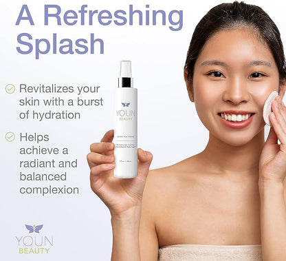 YOUN Beauty Green Tea Toner Face Mist Spray | Alcohol-Free, pH-Balancing & Hydrating Toner with Green Tea and Chamomile Extracts by Dr. Anthony Youn (180ml)