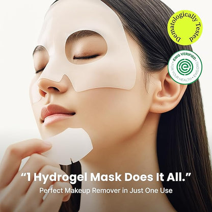 podl All-In-One Hyaluronic Hydrogel Mask(4ea) | Collagen Face Mask for Glass Glow Skin | Deep Hydration & Radiance Boosting | Improves Skin Elasticity & Firmness | Korean Face Mask Skincare