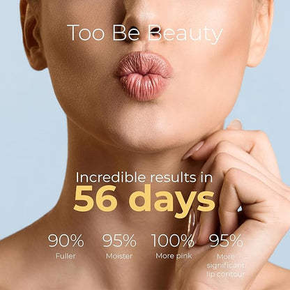 Too Be Beauty Lip Plumper Extreme, Lip Gloss with 24K Pure Gold, Youthful Lip Replenisher, Maximum Plump, Smoother and Extra Strength Lip Plumper, Visibly Volumizing and Anti-Aging Lip Moisturizer 5ml