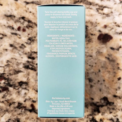 Nuria - Hydrate Moisture Replenishing Serum, Antioxidant Serum for All Skin Types, Skin Care Serum with Everlasting Flower Extract and Squalane Oil for Face, 25mL/0.8 fl oz